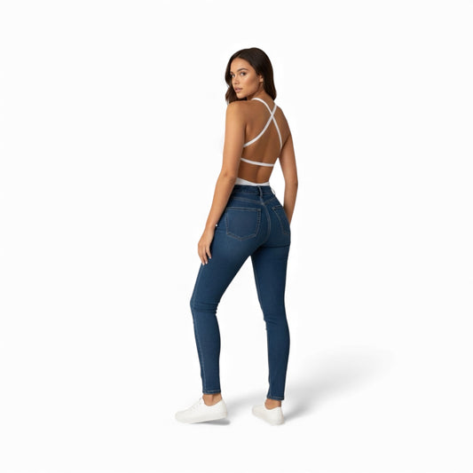 Body espalda descubierta con tirantes